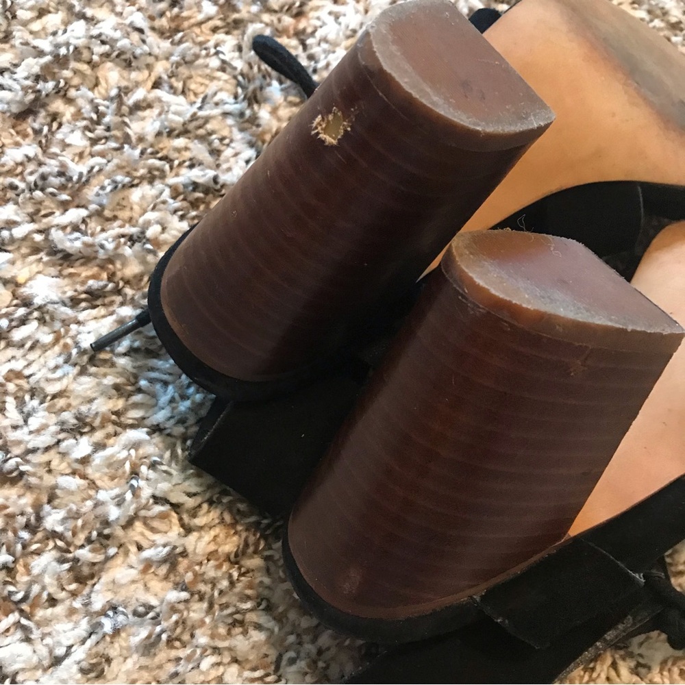 3/$20 Steve Madden Emalena Black Suede Dress Sandal - Picture 12 of 12